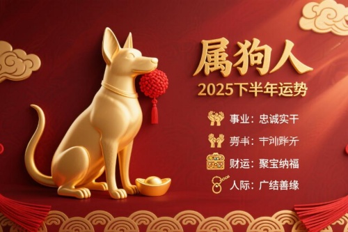 2025年屬狗人下半年運勢如何